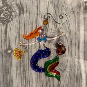 Y2K Glass Mermaid Ornament by Lori Siebert for Silvestri